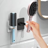 5/1PCS Wall Mounted Comb Holder Bathroom Wall Organizer Storage Holder household Hair Brush Storage Bracket Hair Dryer Rack