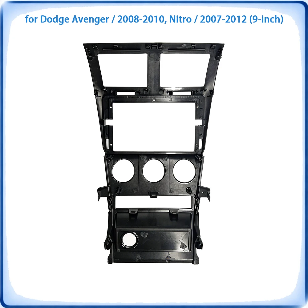 Car Radio Fascia Frame For Dodge Avenger & Nitro 2007-2012 9 inch With Canbus Decoder & Wiring Harness Car Accessories P&P view 2