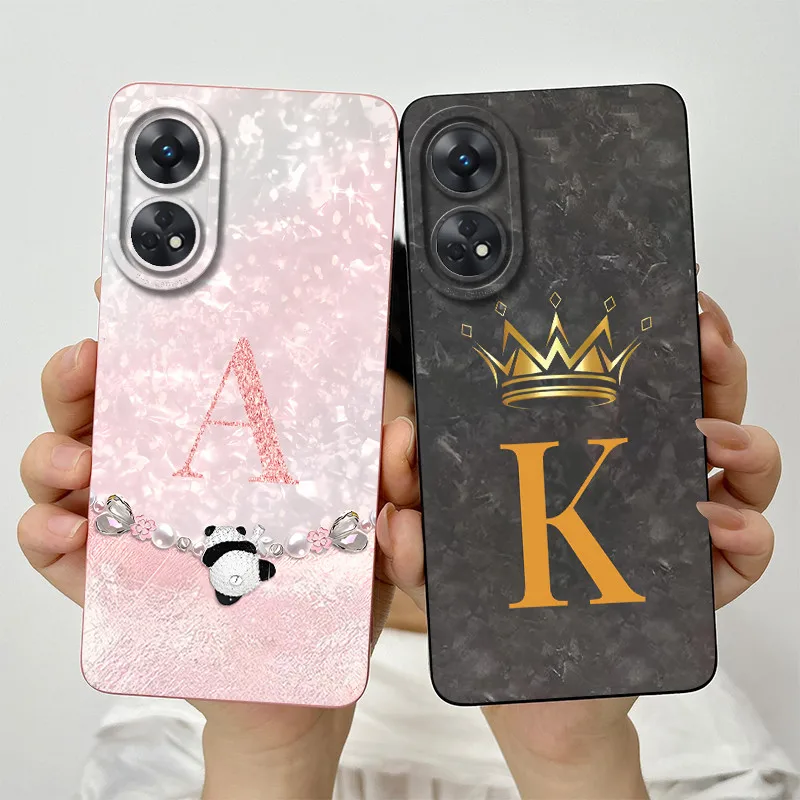 For OPPO Reno 8T 5G Case OPPO Reno 8T Phone Case Fashion Crown Letters Full Package Matte Anti Drop Soft Protective Cover Bumper