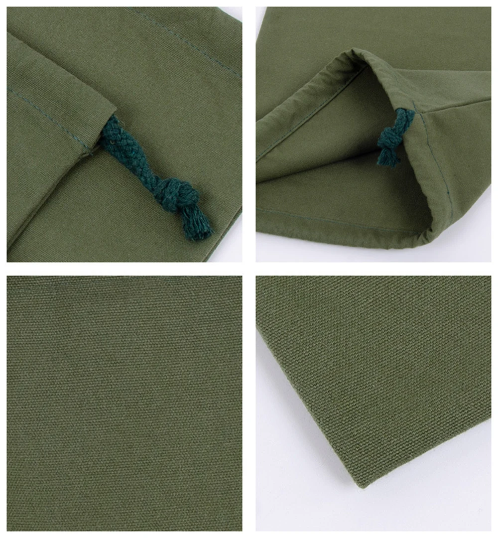 Canvas-Zugbeutel, farbige Aufbewahrungstasche, Baumwoll-Organizer-Tasche, tragbare Tragetasche, Einkaufstasche, Schultertasche, faltbare Einkaufstasche – Detail 16