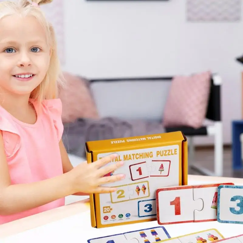 

Matching Game For Kids Wooden Toddler Educational Toy Interactive Strategic Number Color Recognition Game For Airplane Family