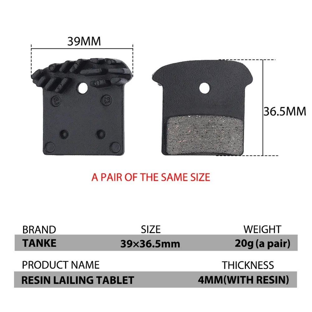 1 paio MTB Bike J02A J03A pastiglie freno a disco resina Cooling Fin Ice Tech per-Shimano M9000 M9020 M987 M985 parte della bicicletta