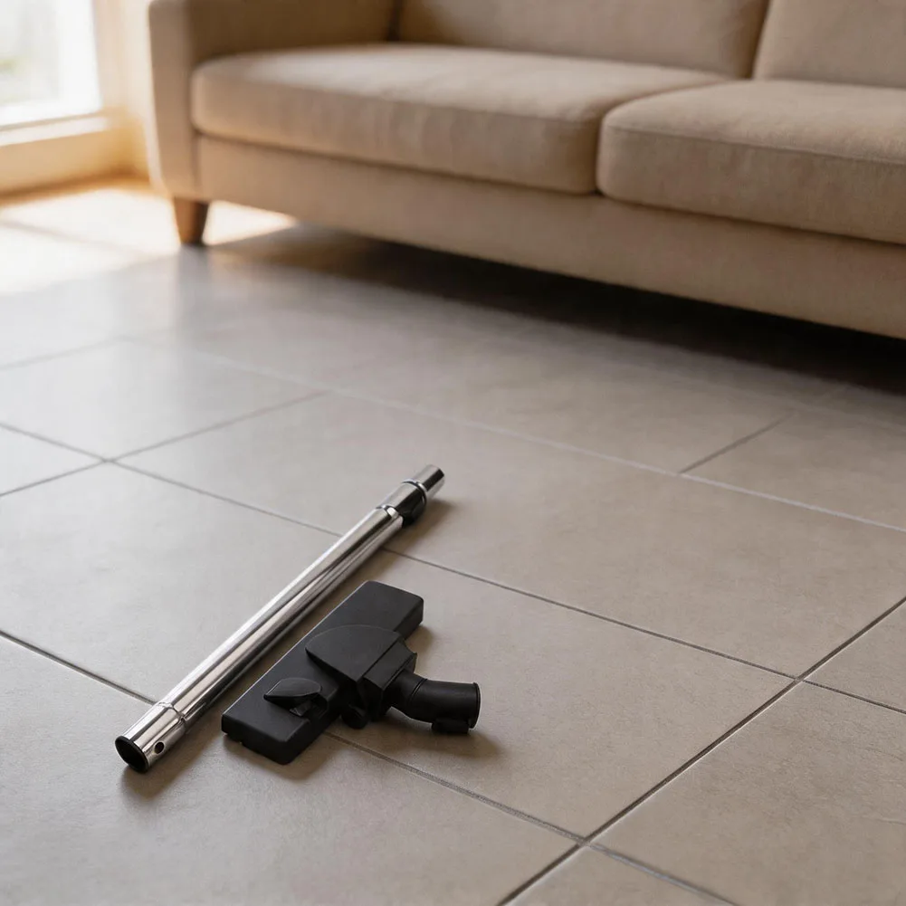 

35mm Vacuum Brush with Tilting Swivel Mechanism for Efficient Cleaning of Hardwood Tile Laminate and Low Pile Carpets