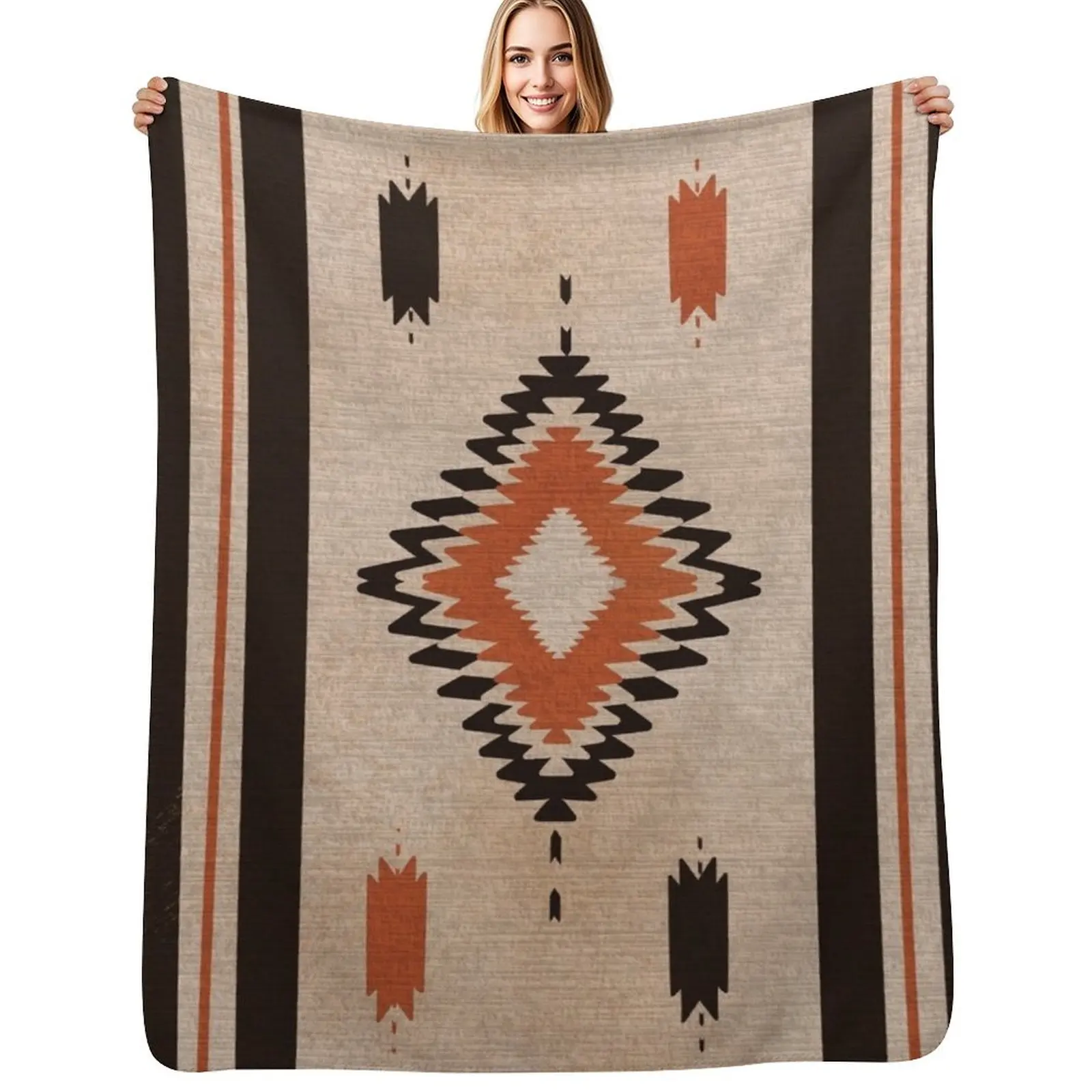 

Boho bohemian illustration art texture Throw Blanket Multi-Purpose Stuffeds Custom Sleeping Bag Blankets