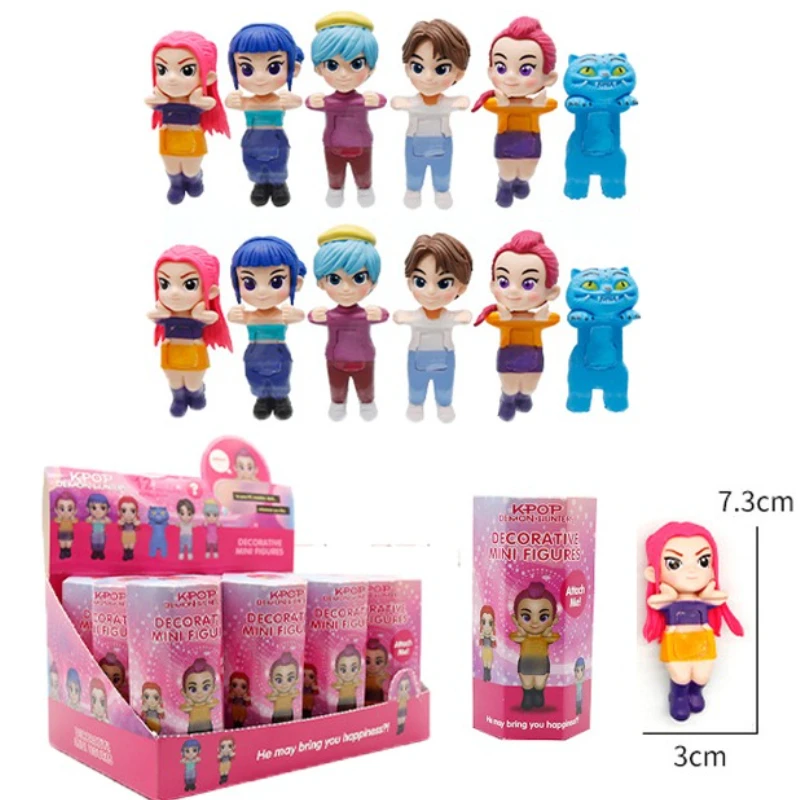 

K pop Demon Hunters слепая коробка серии аниме фигурки украшения куклы фанаты детский подарок на день рождения случайная слепая коробка хит продаж