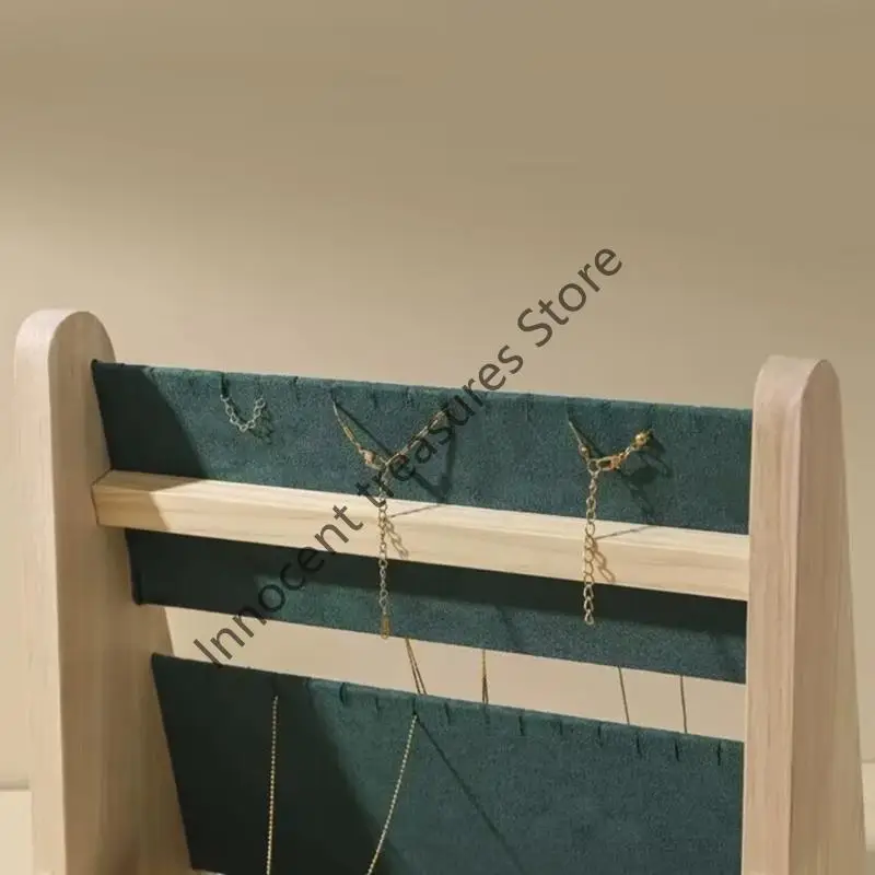 

3XUA Handcrafted Double Layer Necklace Display Rack For Jewelry Shops And Homes