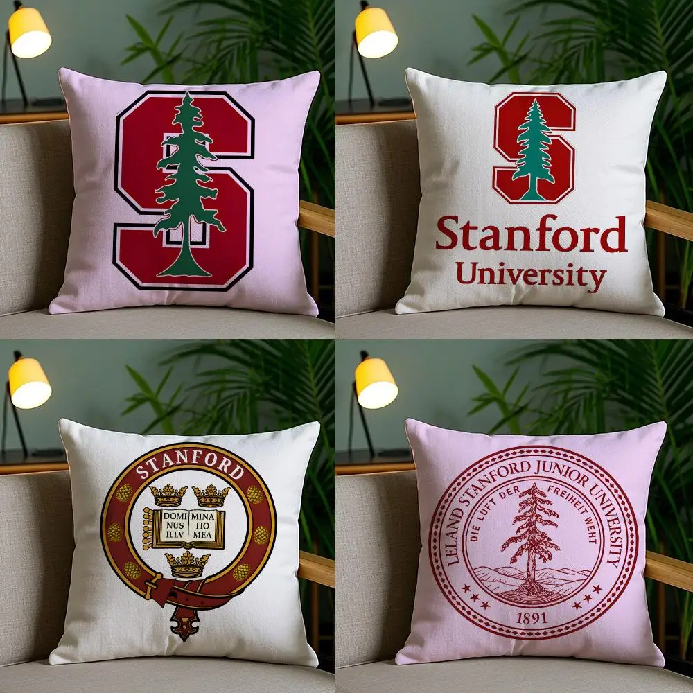 Stanford University Cushion Cover Cushion Cover Soft Washable Pillow Case Multi-Scene For Couch Bed Travel Office Use