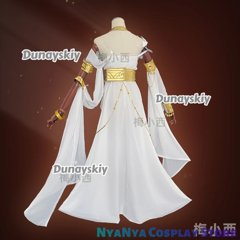 트리비오스 코스프레 혼카이 스타 레일 코스튬 가발 드레스 헤드웨어 귀 홀리 메이든 오브 자누소폴리스 앰포레우스 할로윈 여성용