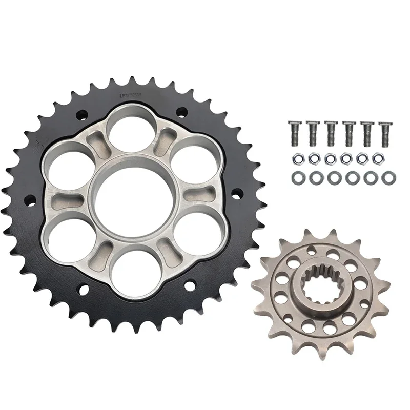 Motorcycle Front Rear Sprocket And Carrier For Ducati 1098 1098R 1098S 1099 Steetfighter 1198 1198R 1198S Diavel