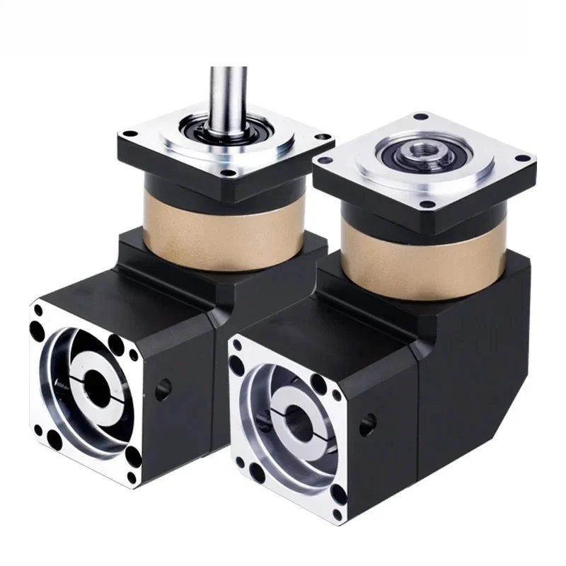 Right angle reducer, precision planetary gear reducer, 90 degrees 6090 with servo stepper motor reducer