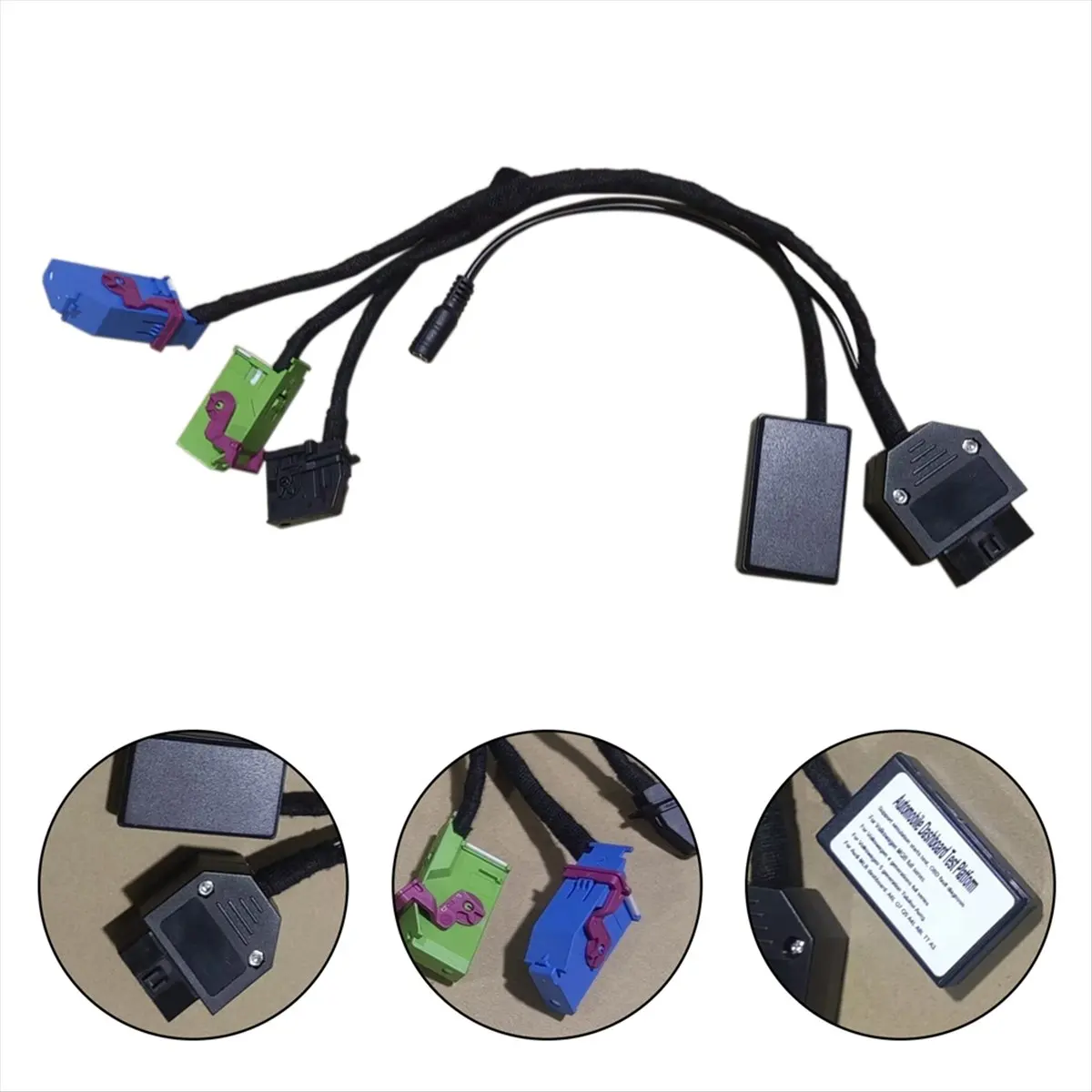 #22C (Black)Car MQB MLB Cluster Test Platform Dashboard Cable Kit for VW 4 5,Automotive Parts & Accessories