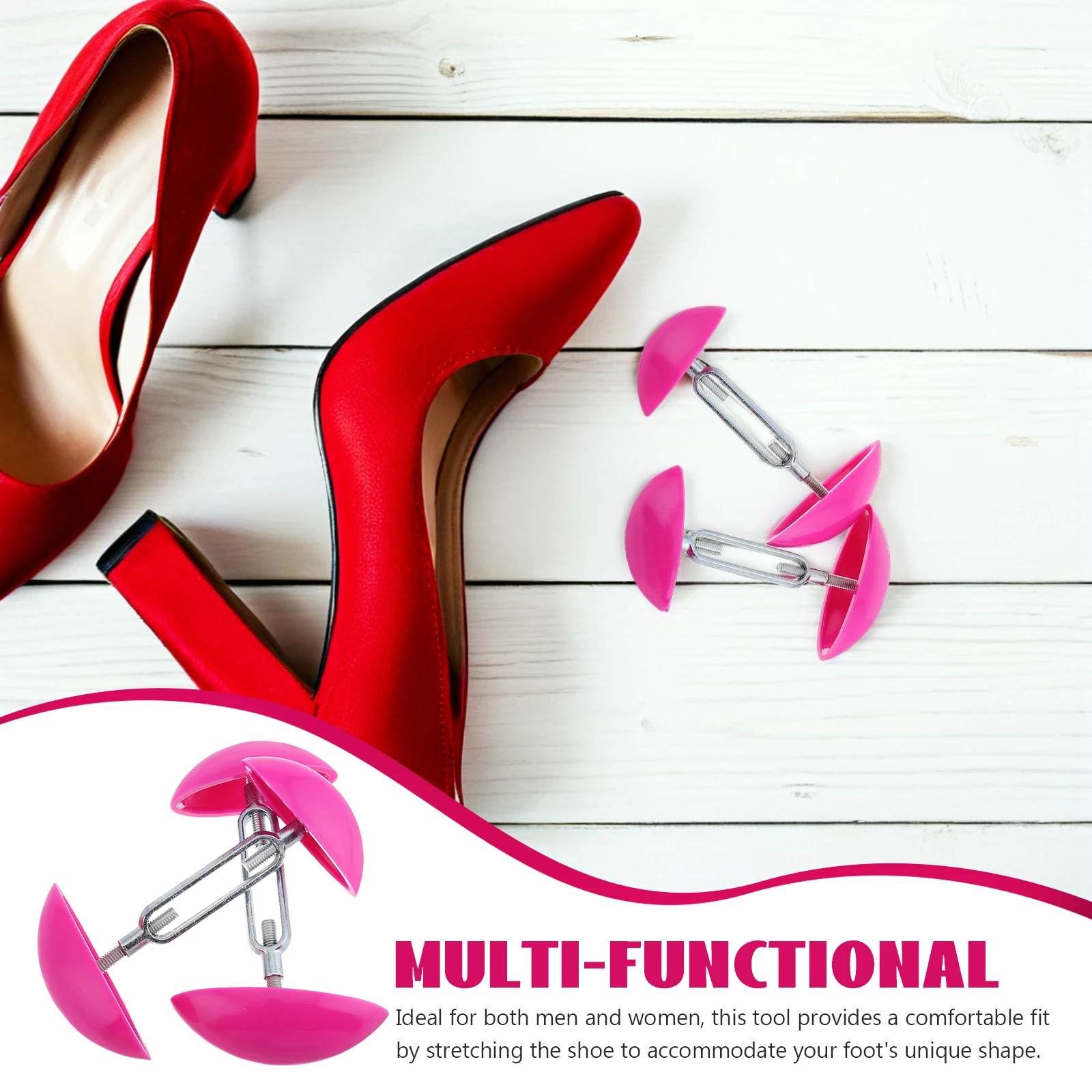 

Aluminum Alloy Shoe Stretcher Men Shaper Folding Heels Portable Shoes Expander Boots for Boots Daily Use Portable Tool Adjusting