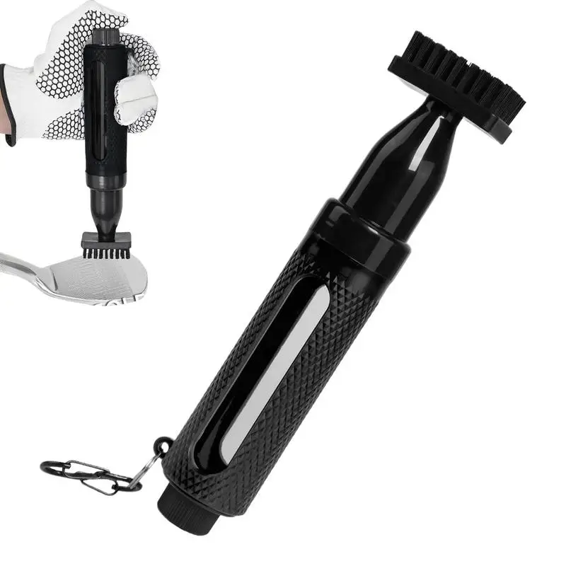 

Golf Club Brush Cleaner Golf Club Scrub Brush Soft Bristles Leak-Proof Design Portable Sports Accessories With Retainer Clip For