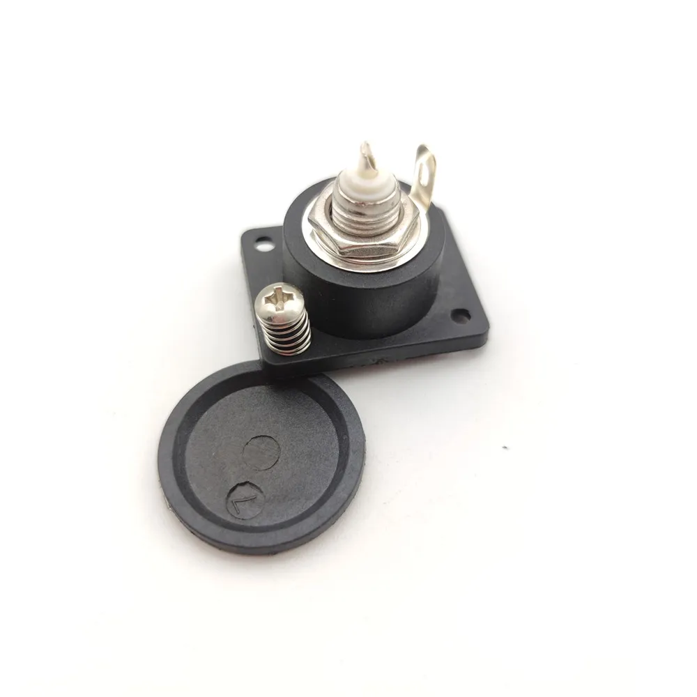 RCA conector fêmea para bicicleta elétrica carregamento Porto, Panel Mount, Chassis Socket, bicicleta bateria acessórios