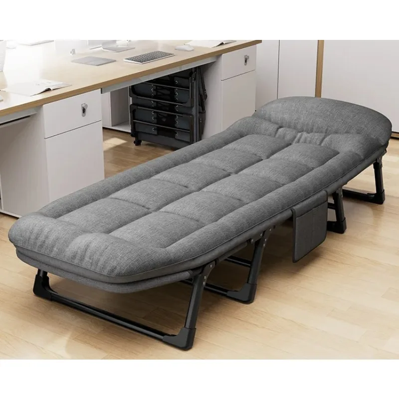 Folding Single Nap Bed Portable Recliner Cot For Office Hospital Accompany Rest Outdoor Temporary Sleeping Household Furniture