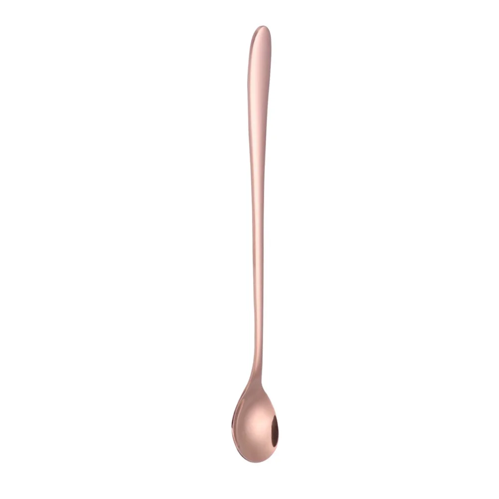 

Stainless Steel Coffee Spoon Small Size Drinking Straw Mixing Spoon For Tea Kitchen Bar Accessory Rose Golden Dishwasher Safe