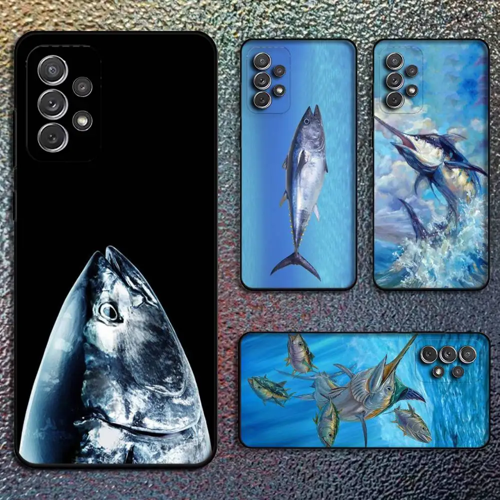 

Bluefin Tuna Soft Phone Case For Samsung S25,S24,S21,S22,S23,S30,Ultra,S20,Plus,Fe,Lite,Note,10,9,5G Black Cover