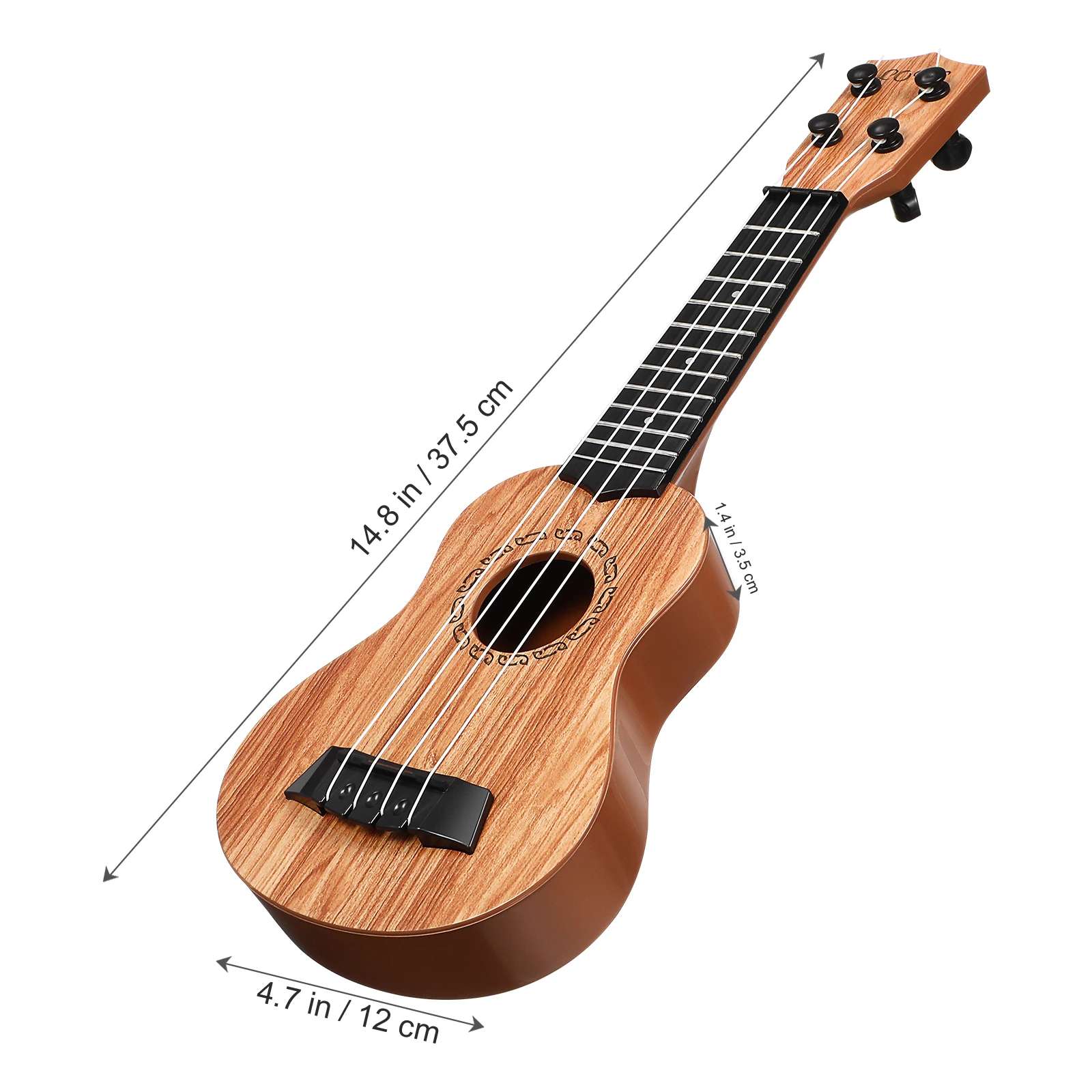 38Cm Wooden Design Kids Ukulele Lightweight Musical Instrument For Beginner Hawaiian Toy Guitar Learning Educational Instruments