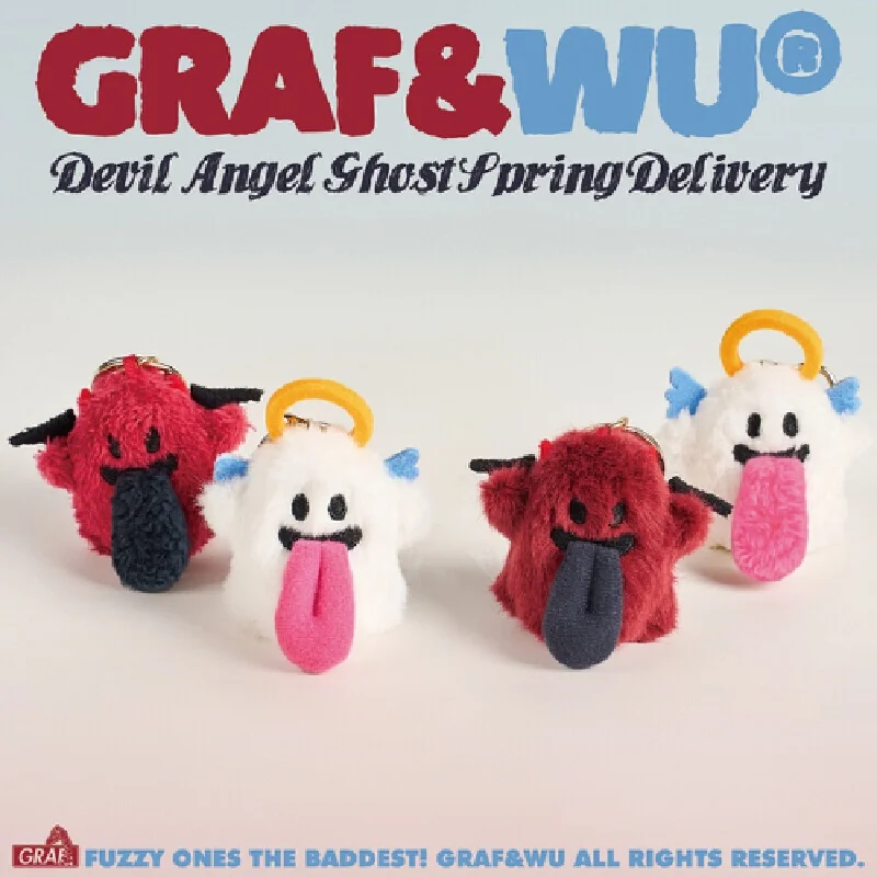 

GRAF Original Brand Fury Edition Spring Special Mini Angel Devil Cute Ghost Keychain Doll