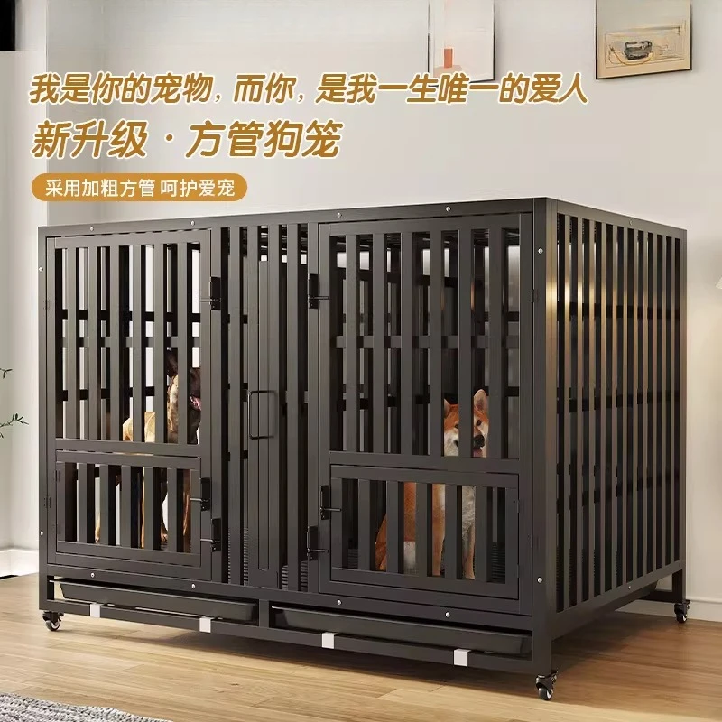 

Клетка для собак AA, для маленьких и средних пород, с туалетом, для кошек, домашняя, для корги, тедди, большая, вольер-ограждение