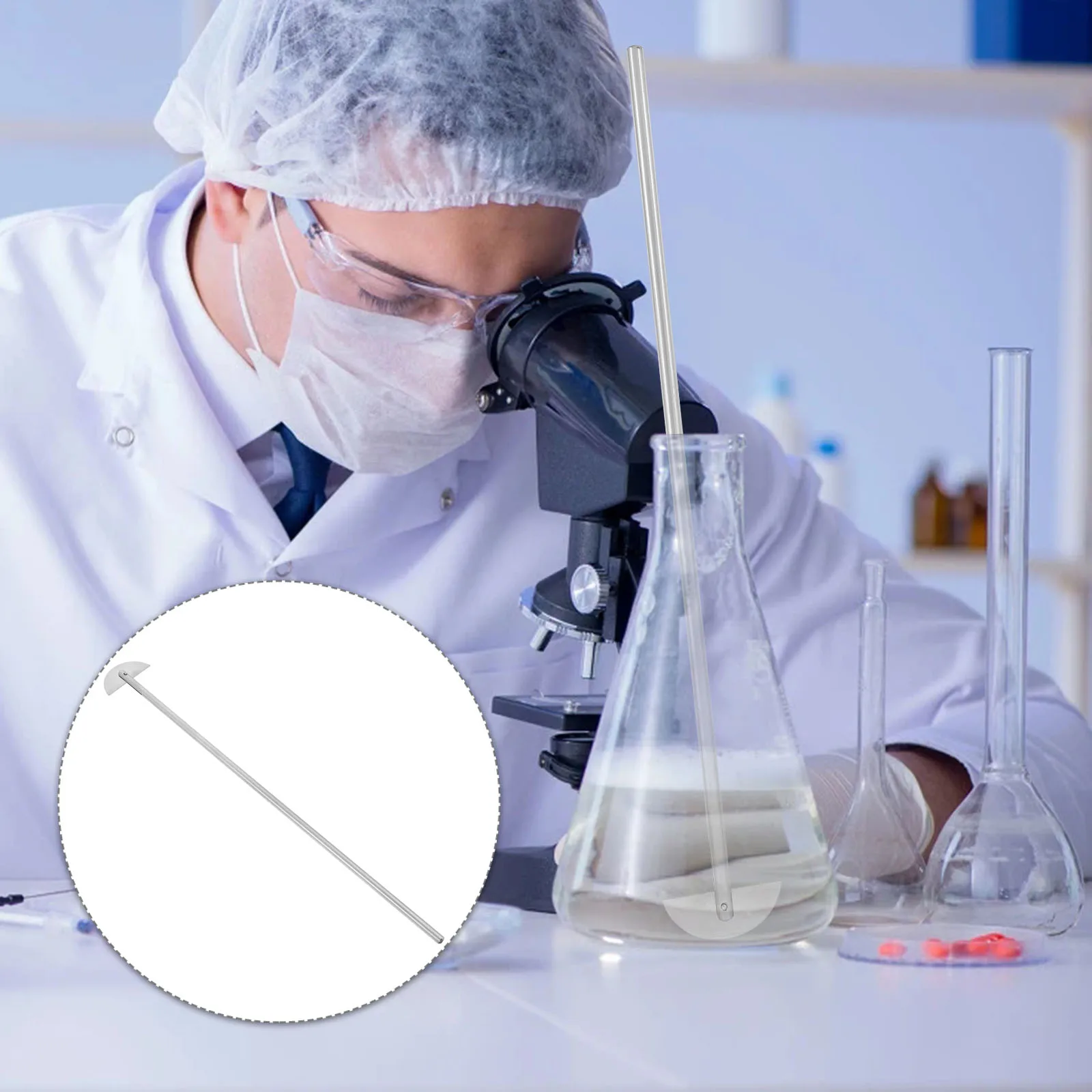 

1Pcs Stainless Steel Stirring Bar Practical Durable Laboratory Chemistry Mixing Reagent Experimental Stirrer Stirring Bar