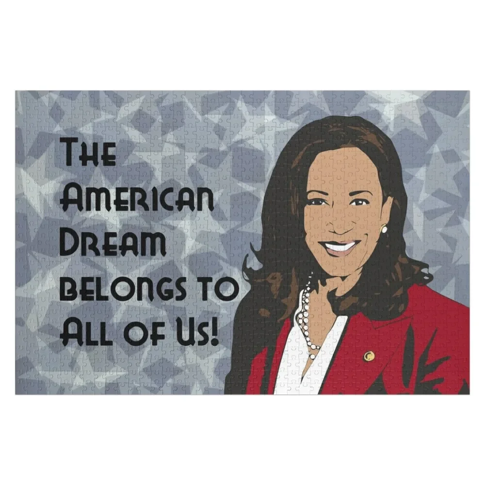 Kamala Harris Feminist Icon American Dream Jigsaw Puzzle Personalized Child Gift Personalized Photo Gift Puzzle