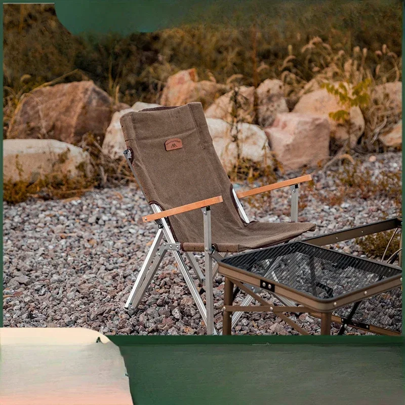 Outdoor portable Ogawa chair camping self-driving tour can store folding aluminum alloy