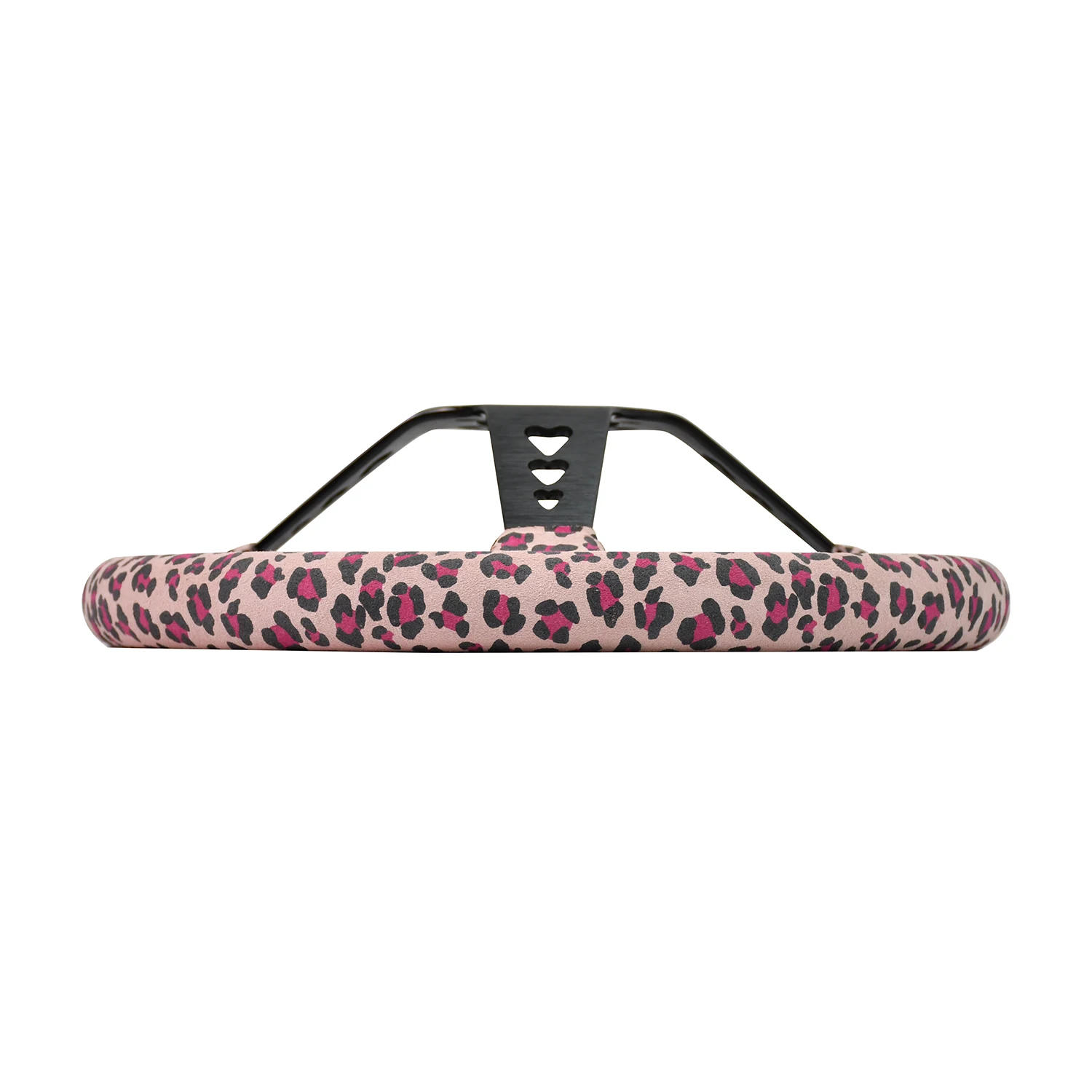 JDM style 350mm pink heart steering wheel custom embroidery steering wheel Heart-shaped Leopard Print Faux Fur Zebra Pattern
