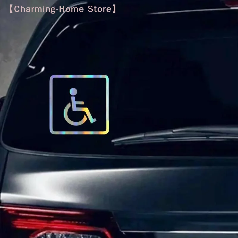 【M】Handicap Wheelchair Symbol Car Sticker 13.5cm Disabled Access Sign Vinyl Decal Auto Window Waterproof Sticker