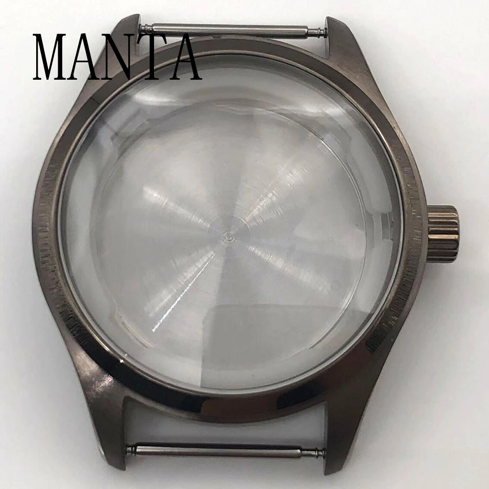 MANTA 40mm Stainless Steel Case Sapphire Glass Fit NH35/NH36 ETA2824 Movement Watch Parts