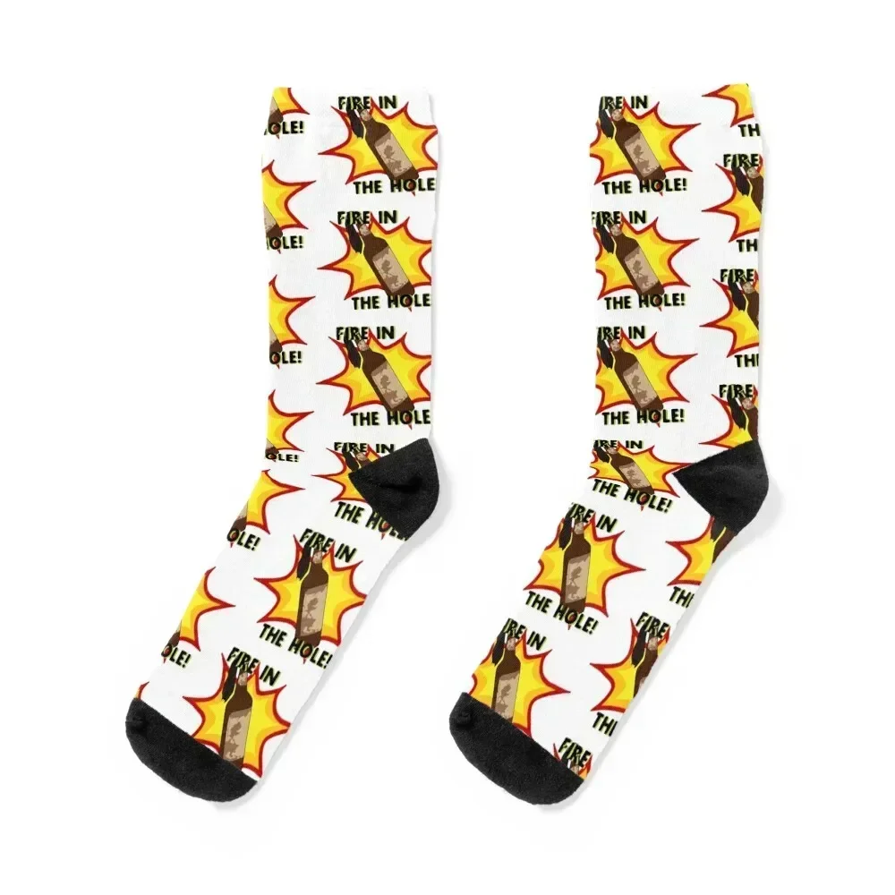 

Fire in the hole Socks Stockings man gifts happy loose Luxury Woman Socks Men's with print floral kawaii Men Socks Women's