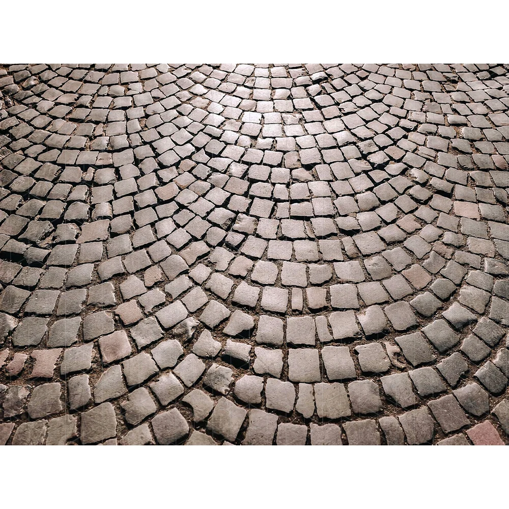 Rubber Mat Vintage Retro Cobblestone Stone Road Photography Backdrop For Kids Adults Newborn Photo Background Props Floor