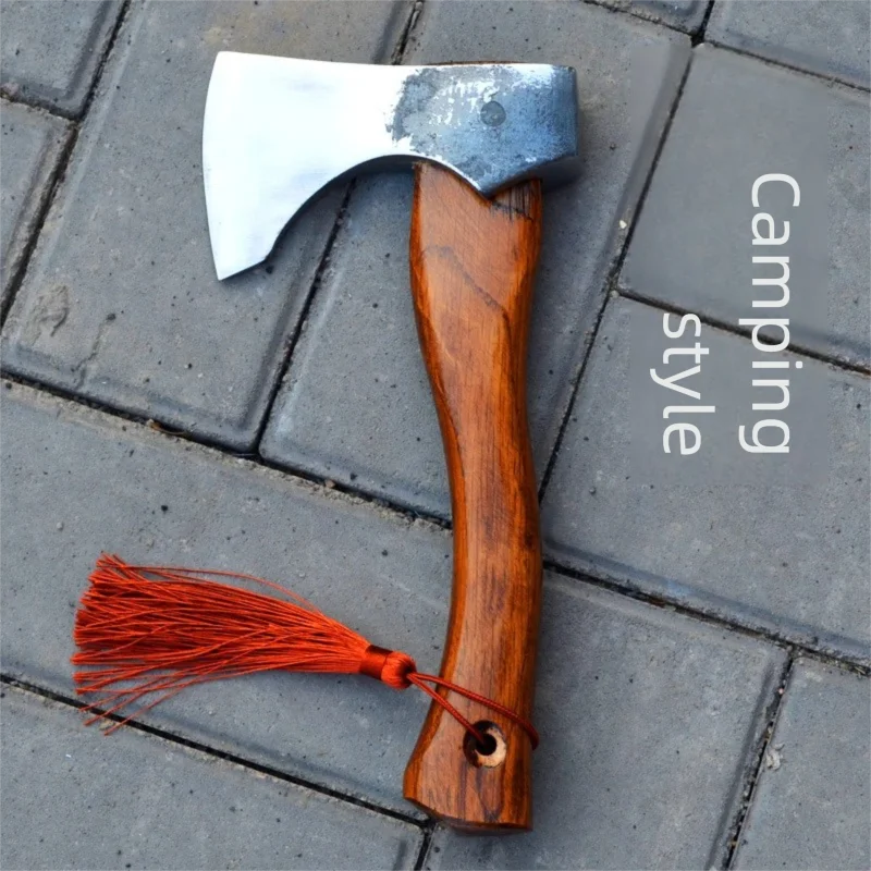 High-Carbon Steel Camping Axe - Tactical Wood-Chopping Axe for Outdoor Camping, Log Cutting & Bushcraft | Belt-Mountable Hatchet