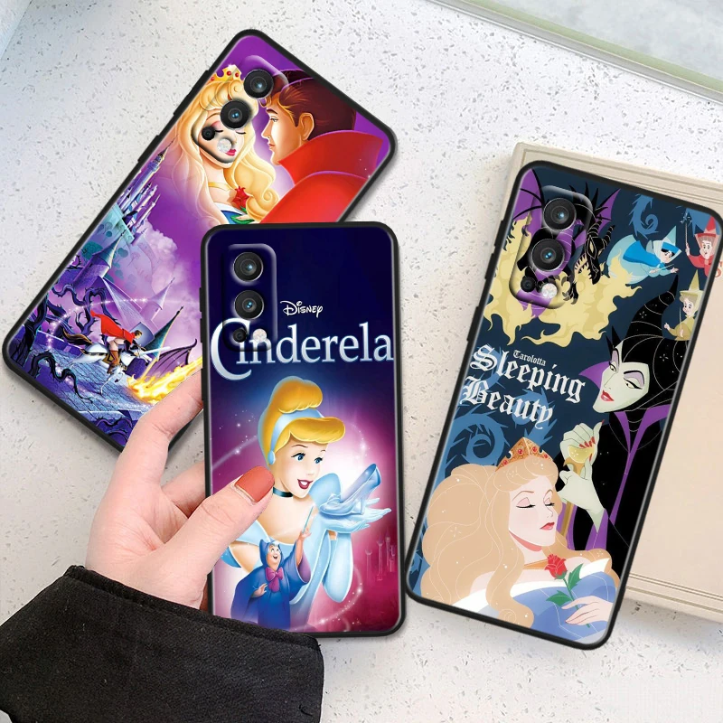 Disney Sleeping Beauty For OnePlus 11 10T 10R 9R 8T 7T Nord N300 N200 N100 2T CE2 Lite N20 N10 Pro Black Soft Phone Case