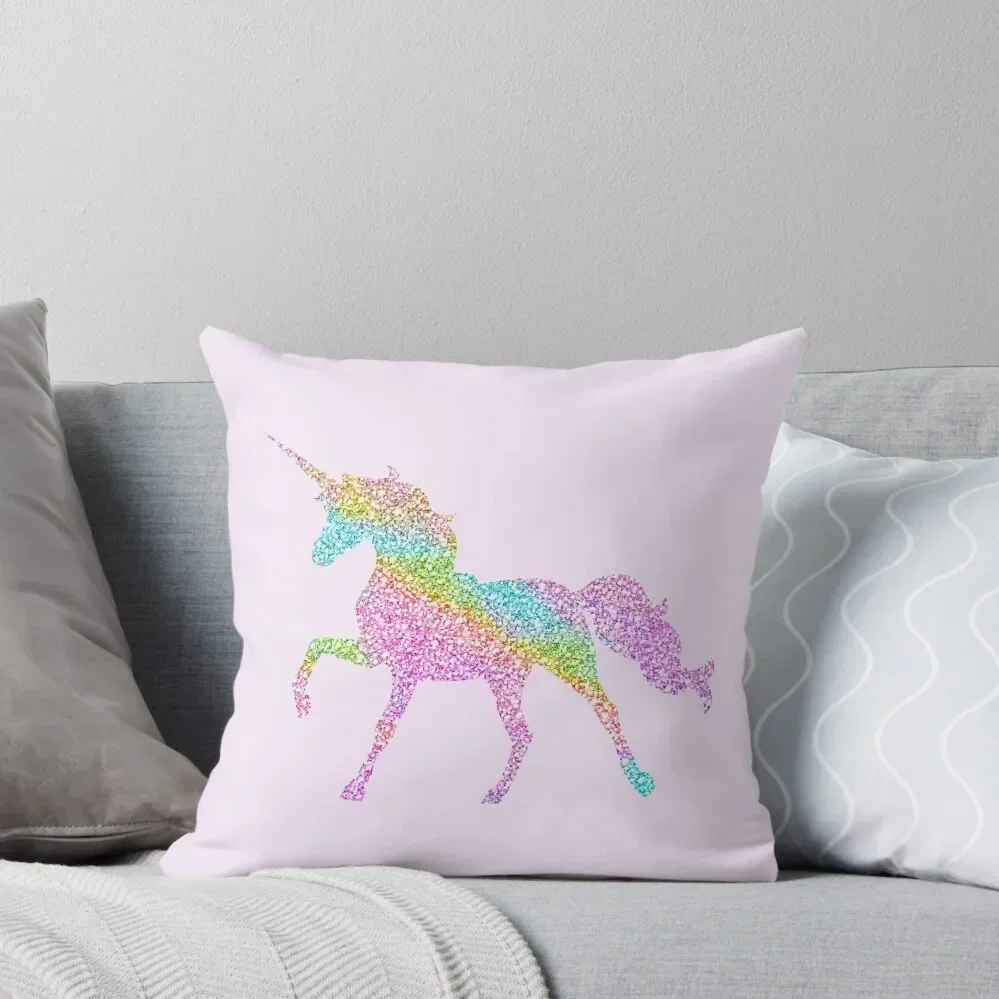 

sparkle unicorn Throw Pillow Christmas Pillow Cases Cushions Cover Decorative Cushion pillow