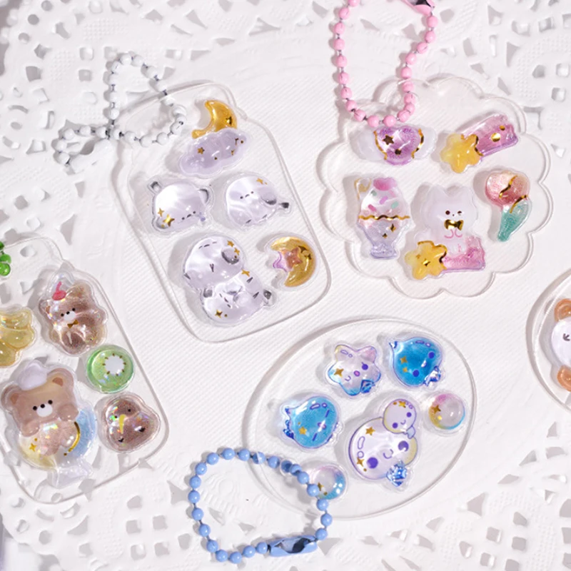 Autocollant décoratif aléatoire en PVC, Animal en relief, pour bouteille d'eau, carnet de notes, Journal, Scrapbooking, décoration de coque de téléphone, 1/3 feuilles