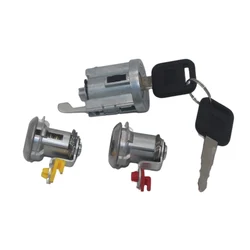 AL164 8-97035293-0 3pcs Full Set Ignition Cylinder Door Lock Key for Isuzu NPR NQR NKR ELF 1994-07