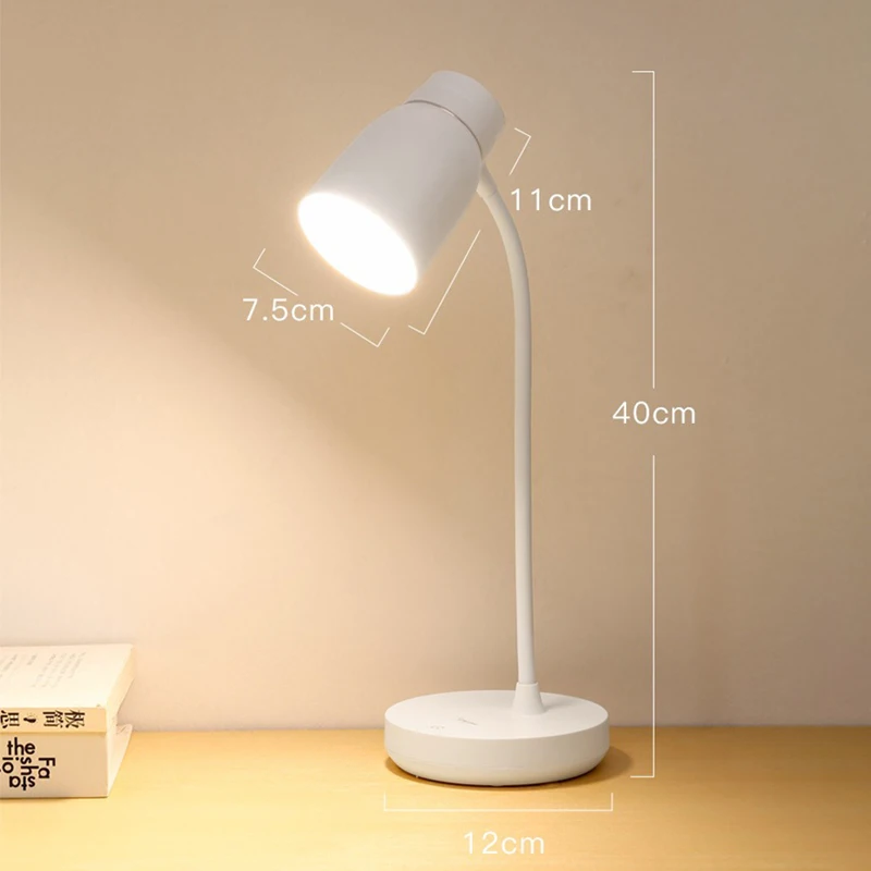 Imagem -04 - Led Dimmable Touch Night Light Desk Lamp Níveis Usb Recarregável Proteção para os Olhos Lâmpada de Mesa Dobrável para Quarto Mesa de Cabeceira