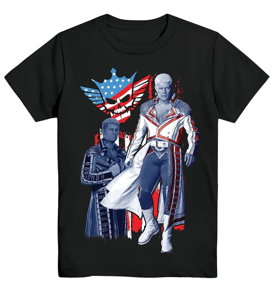 

Футболка Cody Rhodes Merch 2025, мужская футболка с короткими рукавами, топы унисекс, одежда, повседневные женские топы Y2K