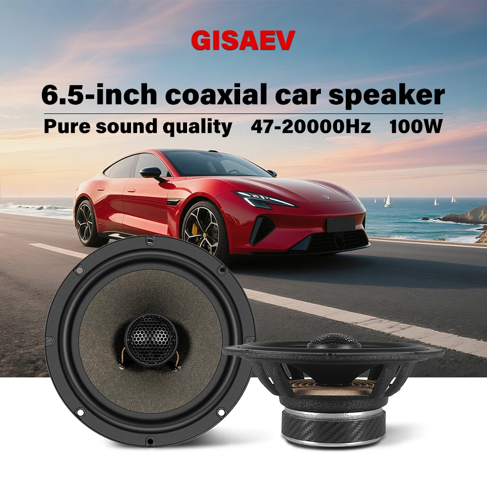 

6.5-inch Car HIFI Coaxial Speakers Car Door Auto Audio Music Stereo Full Range Frequency Speaker Universal Car Audio Speakers