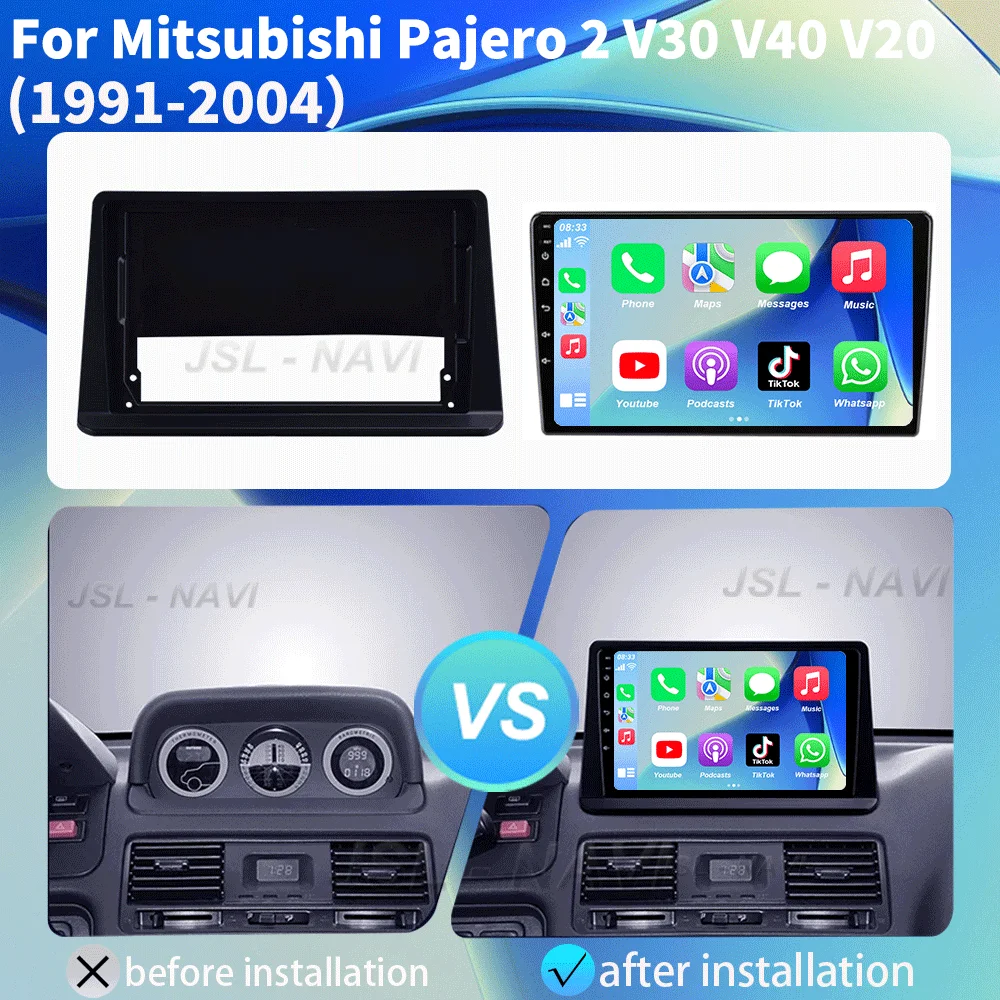 For Mitsubishi Pajero 2 V30 V40 V20 1991 - 2004 Car Radio Multimedia Video Player Navigation stereo GPS Android 15 No 2din 2 din - Image 2
