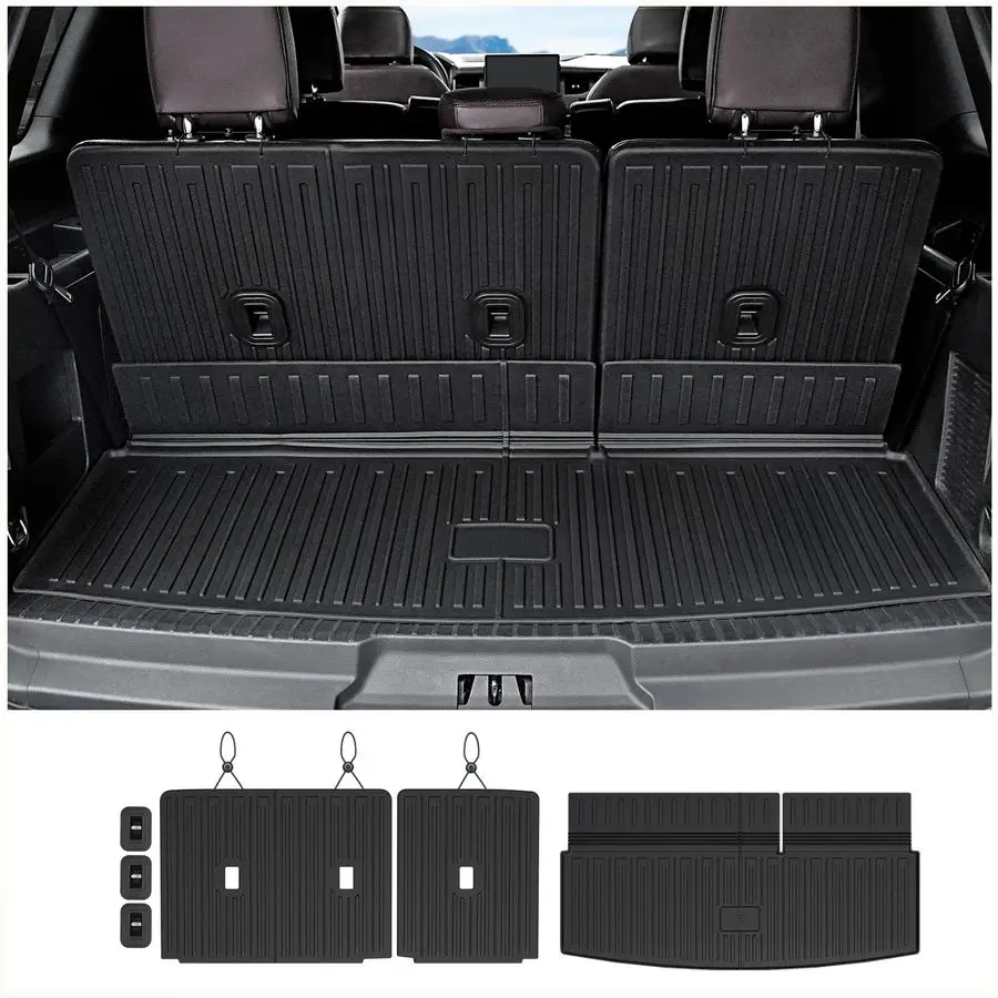 

Mat Backrest Mats for 20182024 Ford Expedition Lincoln Navigator 7 8 SeatNot for Max or L Model Accessories, All Weather Cargo L