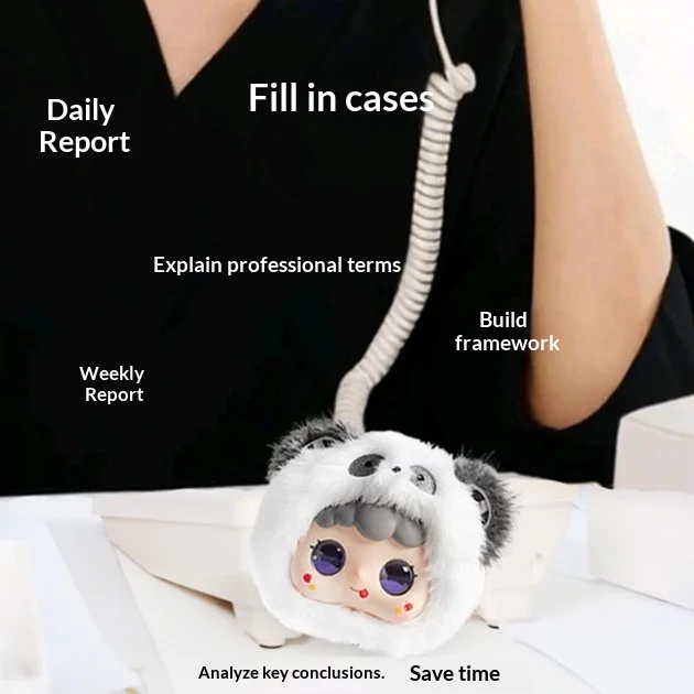 

Умный плюшевый брелок-панда TOPark AI Emotional Companion Chat Robot с Bluetooth и голосовым управлением – подарок для детей и взрослых