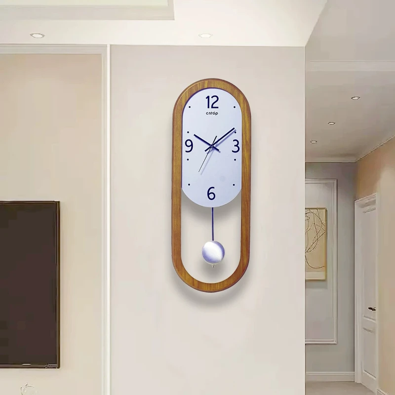 Digital Pendulum Loft Wall Clock Non Ticking Modern Design Large Wall Clock Dorm Office Cute Reloj De Pared Decorations For Home