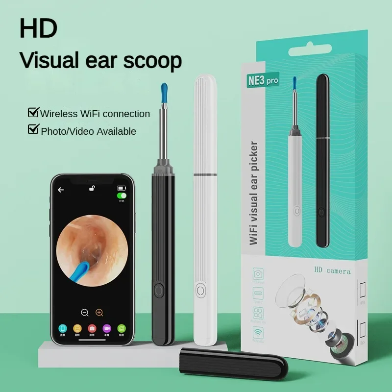 Visual Ear Cleaner With Camera LED Lights 4.0mm Lens Ear Wax Removal Tool Take Video HD Earpick Gifts