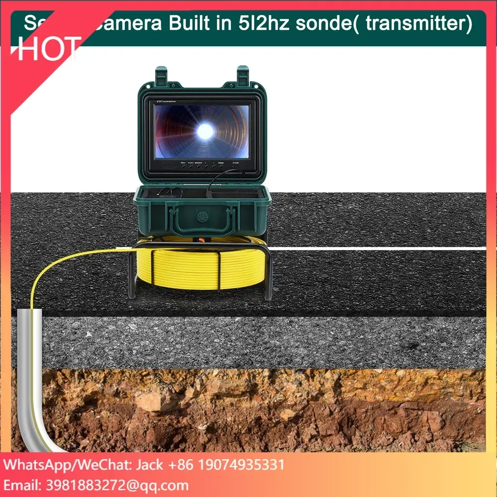 

Industrial Deep Well Borescope Analog Plumbing Underwater Municipal Pipeline Endoscope CCTV Sewer Video Pipe Inspection Camera
