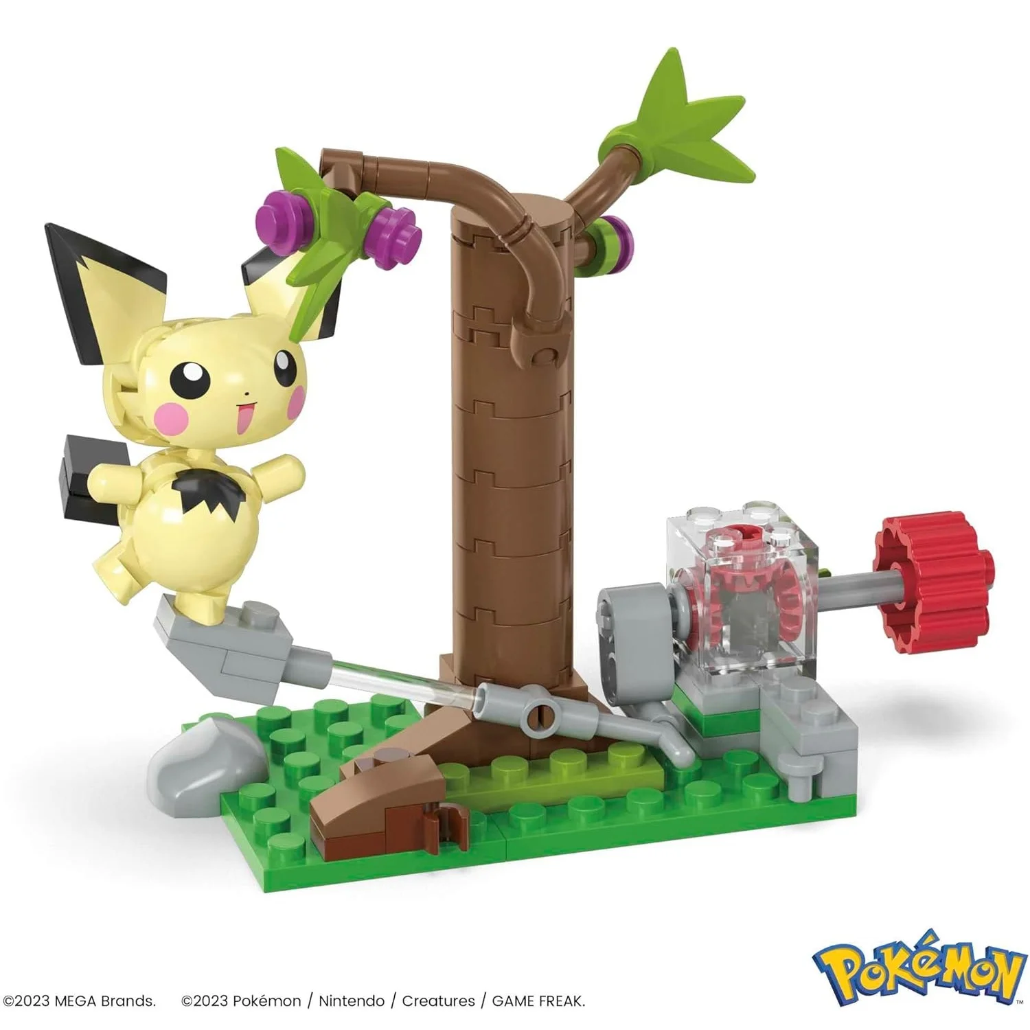 Mega Pokemon Quest in Pichu Forest Building Set 84pcs Blocks with Movement HPB59 without Box view 5