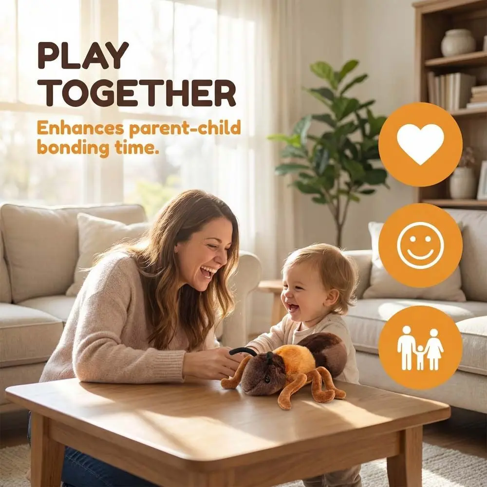 

Soft Sleeping Stuffed Pillow PP Cotton Lilttle Ant Lifelike Stuffed Animal Animal Stuffed Kawaii 18cm Ant Children Girl