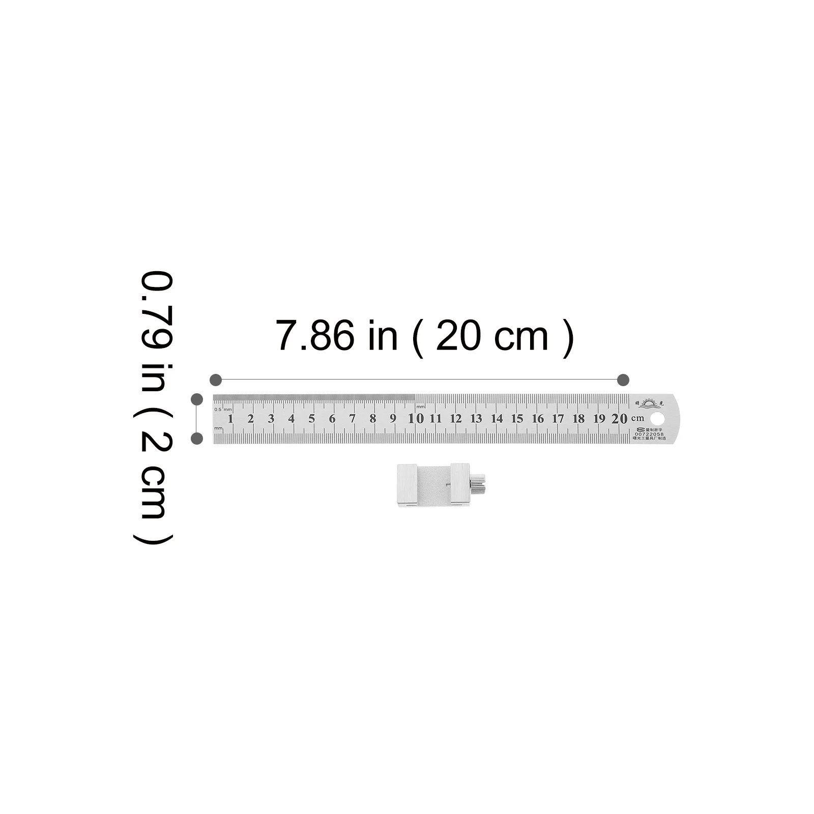 

1 set Thickened Stainless Steel Ruler 30Cm Precision Anti-Rust Metric Measuring Tool For Carpenter Architect Engineer School