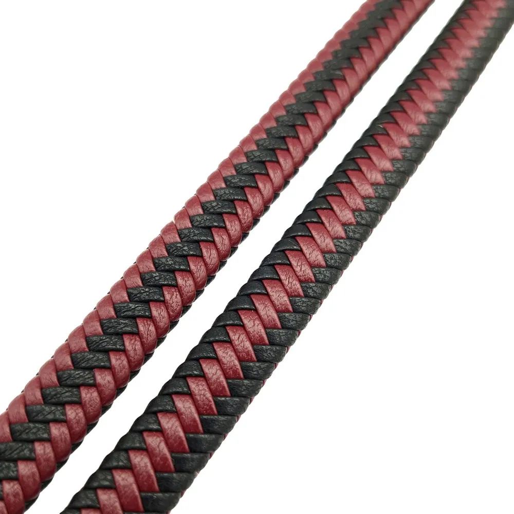 11.5mmx5.5mm Microfiber Made PU Leather Cords Soft Leather Band for Bracelet Making